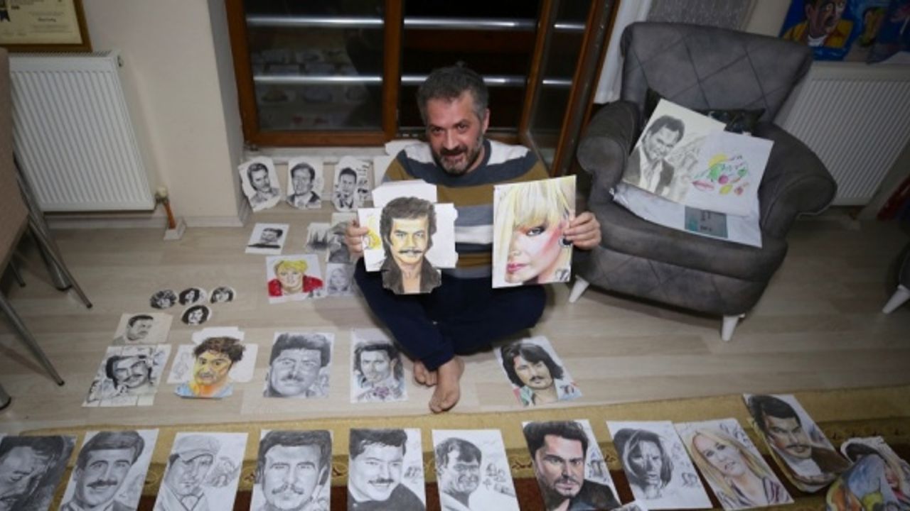 Düzceli ressam atık malzemelere sanatıyla değer katıyor