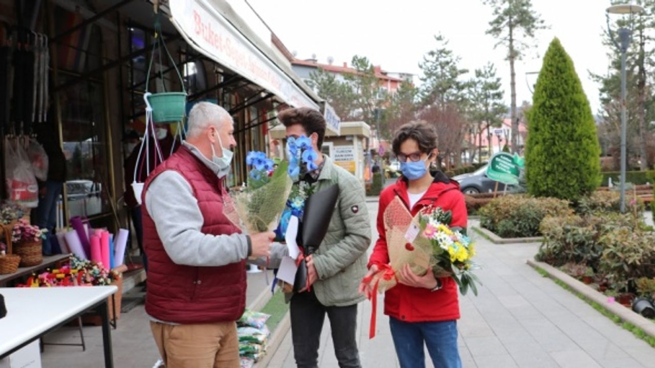 Havza'da çiçekçilerde 14 Şubat Sevgililer Günü yoğunluğu