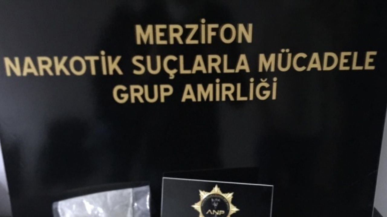 Amasya'da uyuşturucu operasyonunda 2 kişi gözaltına alındı