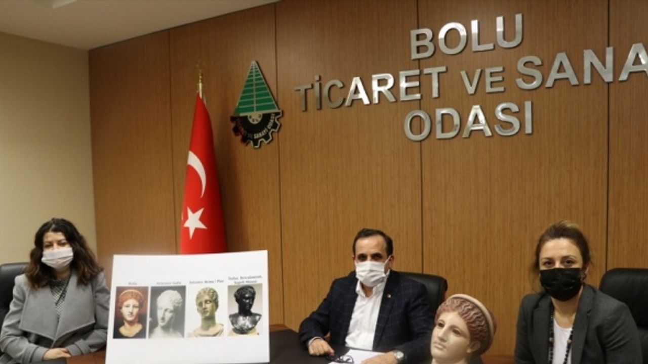 Bolu Müzesindeki 2 bin yıllık boyalı kadın başı heykelinin "Artemis" olduğu anlaşıldı
