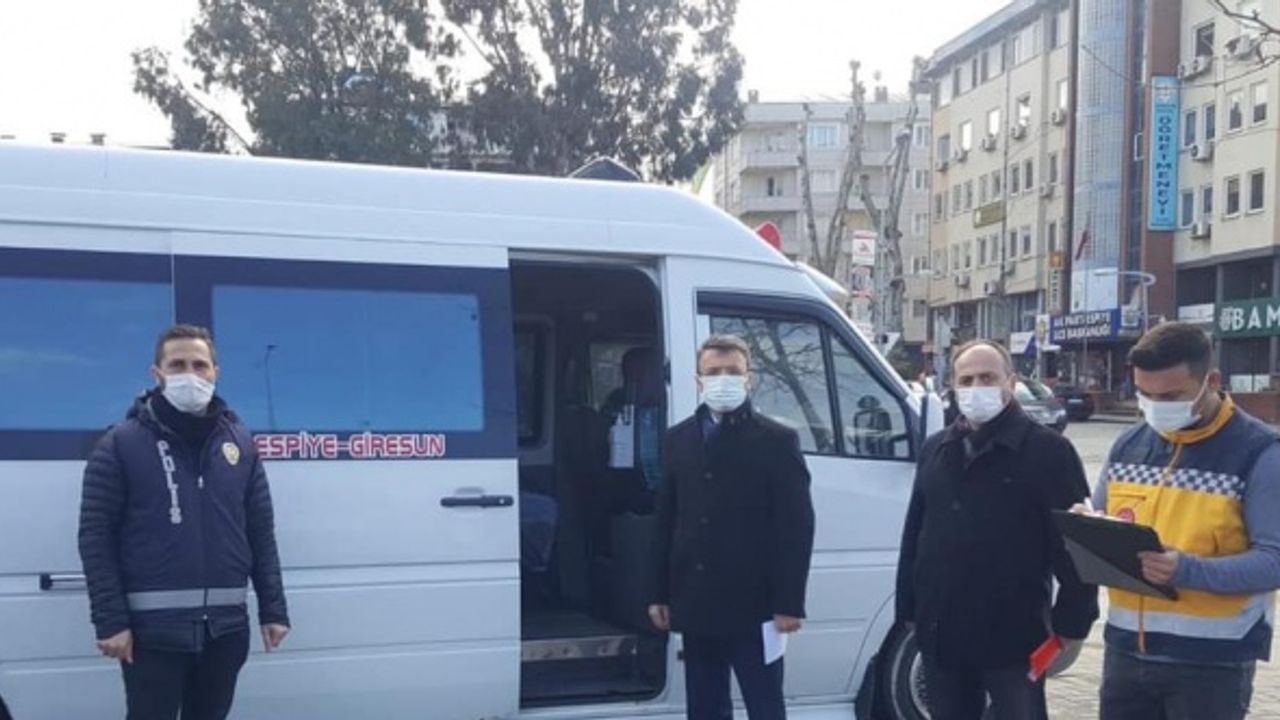Espiye ilçesinde koronavirüs denetimleri sürüyor