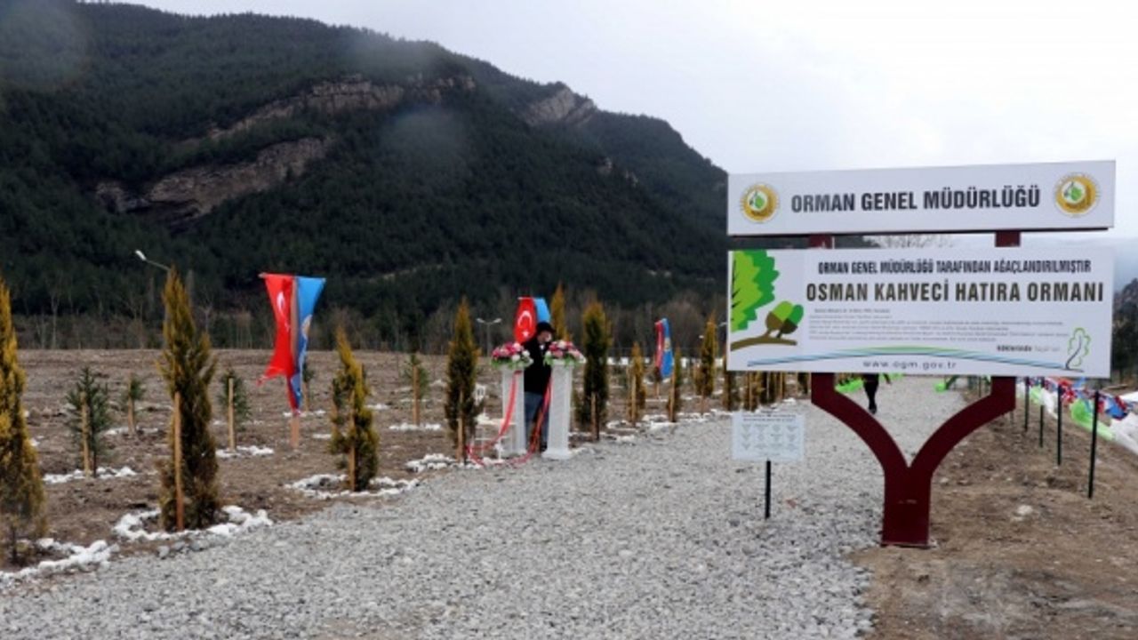 Karabük'te AK Parti eski milletvekili Osman Kahveci adına hatıra ormanı oluşturuldu