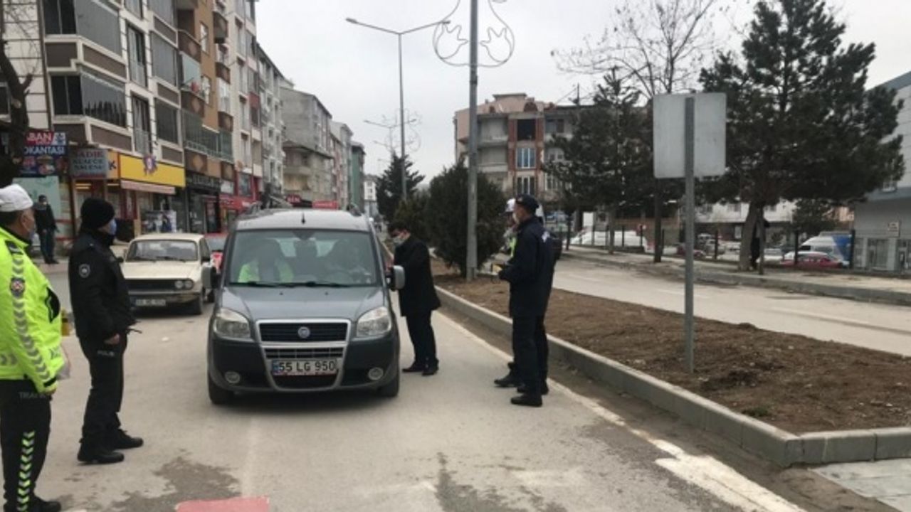 Ladik ve Kavak'ta "Yaya önceliği kırmızı çizgimizdir" uygulaması yapıldı