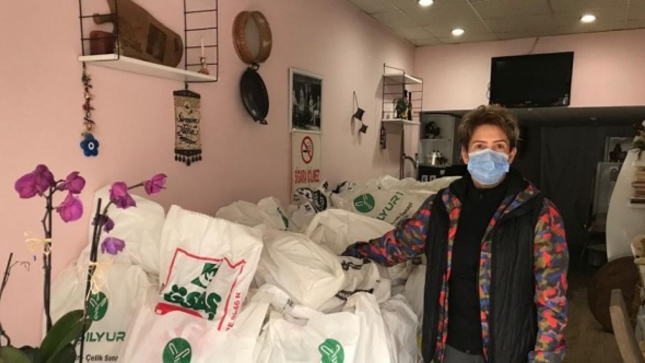 Samsun'da ihtiyaç sahibi ailelere gıda paketi yardımı