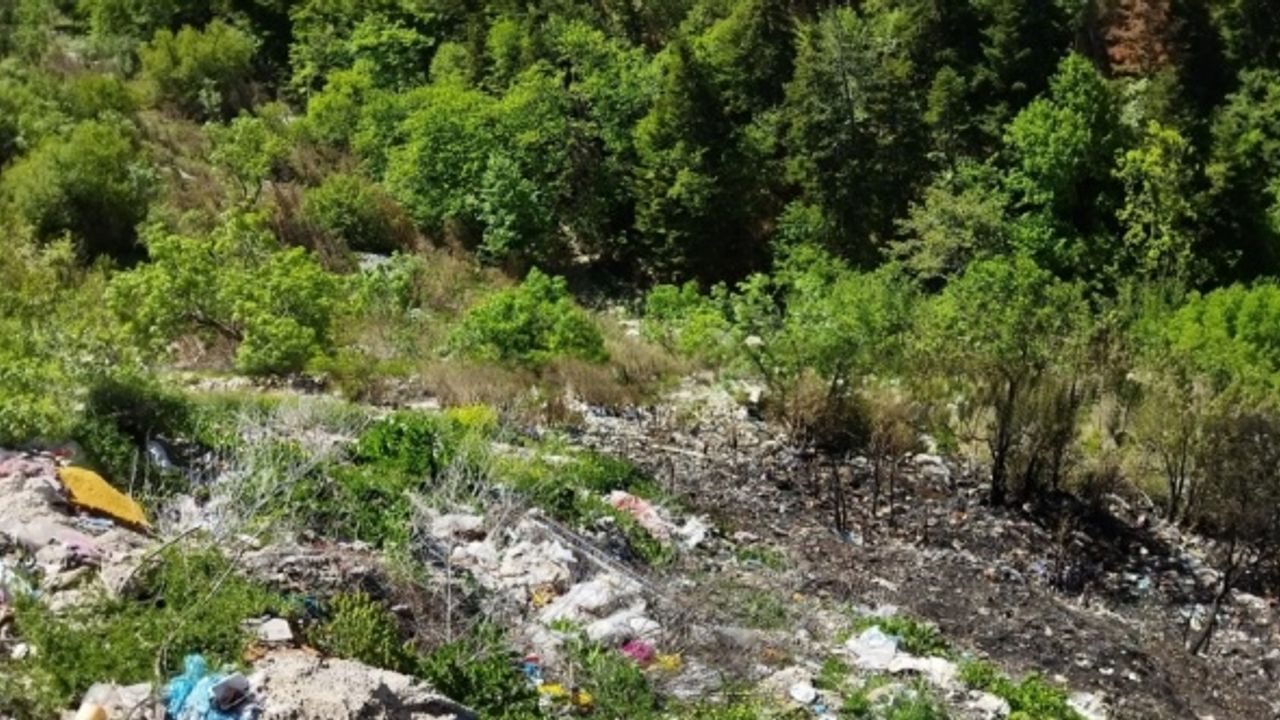 Kastamonu'da çöplükte çıkan ve ormana sıçrayan yangın söndürüldü