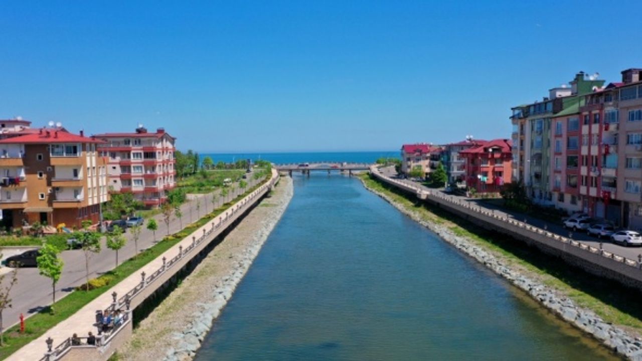 Ordu'da Civil Deresi'ndeki ıslah çalışmaları devam ediyor