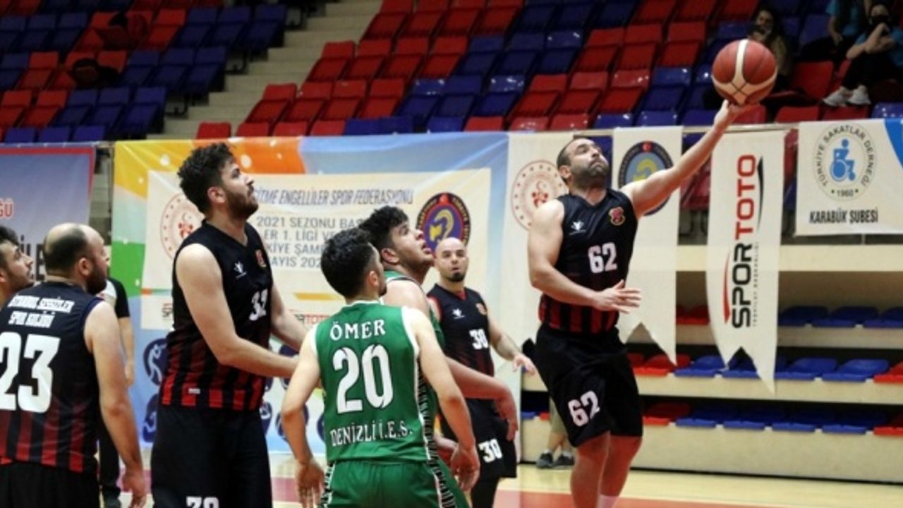 Türkiye işitme engelliler basketbol final maçları Karabük'te yapıldı