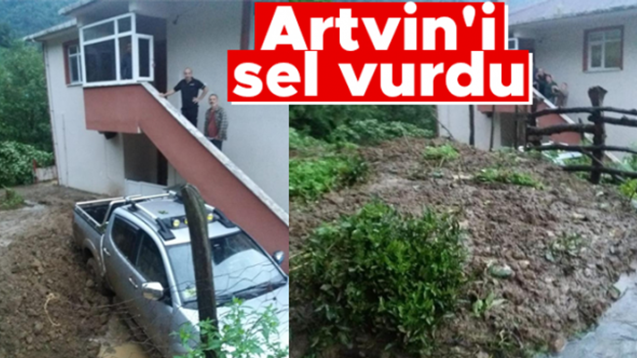 Artvin’de meydana gelen heyelan nedeniyle 6 kişinin yaşadığı 1 ev boşaltıldı