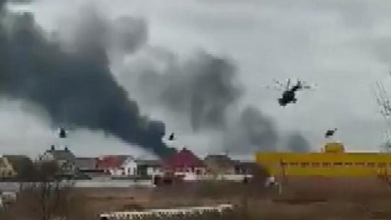 Rus helikopterleri Ukrayna semalarında görüldü
