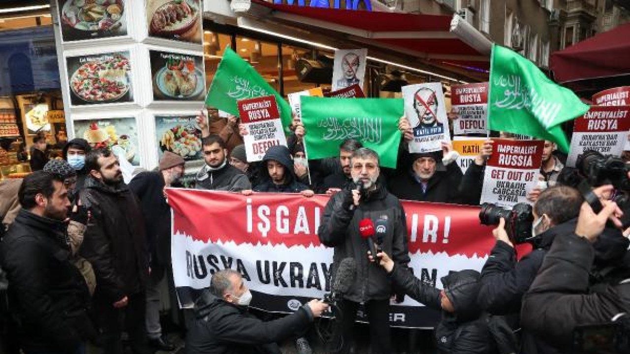 Rusya Başkonsolosluğu önünde protesto 