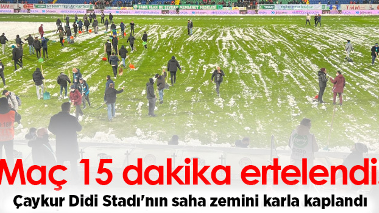Çaykur Rizespor-Trabzonspor maçı gecikmeli başlayacak