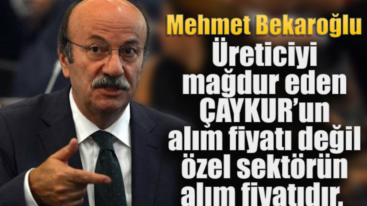 Bekaroğlu 2022 yılı yaş çay fiyatını değerlendirdi.
