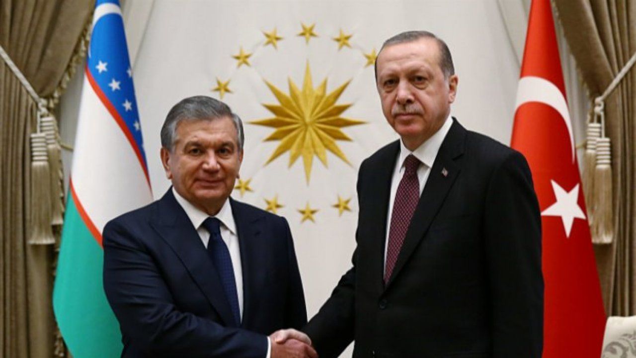 Cumhurbaşkanı Erdoğan Özbek mevkidaşıyla görüştü