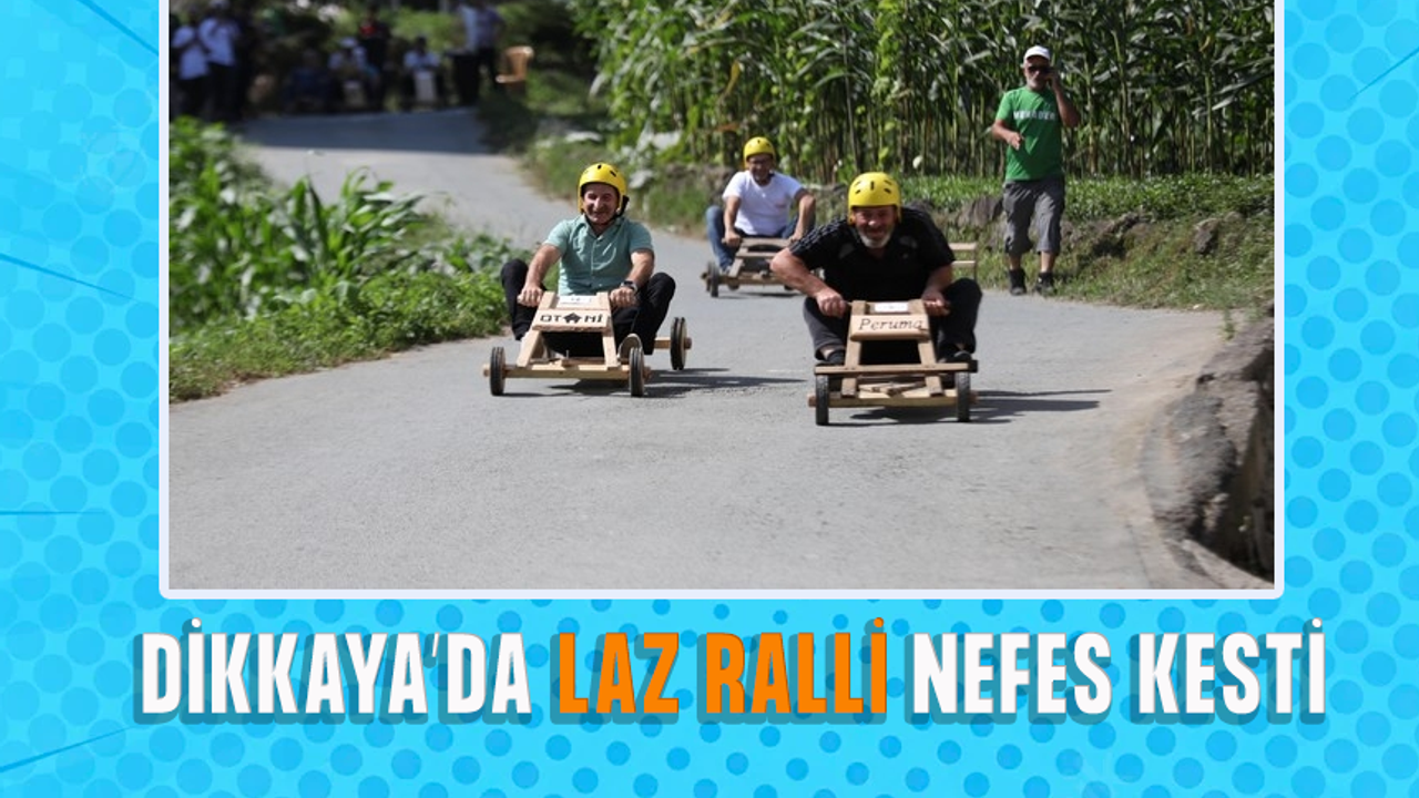 Rize'de tahta arabalar "Laz Ralli"de yarıştı