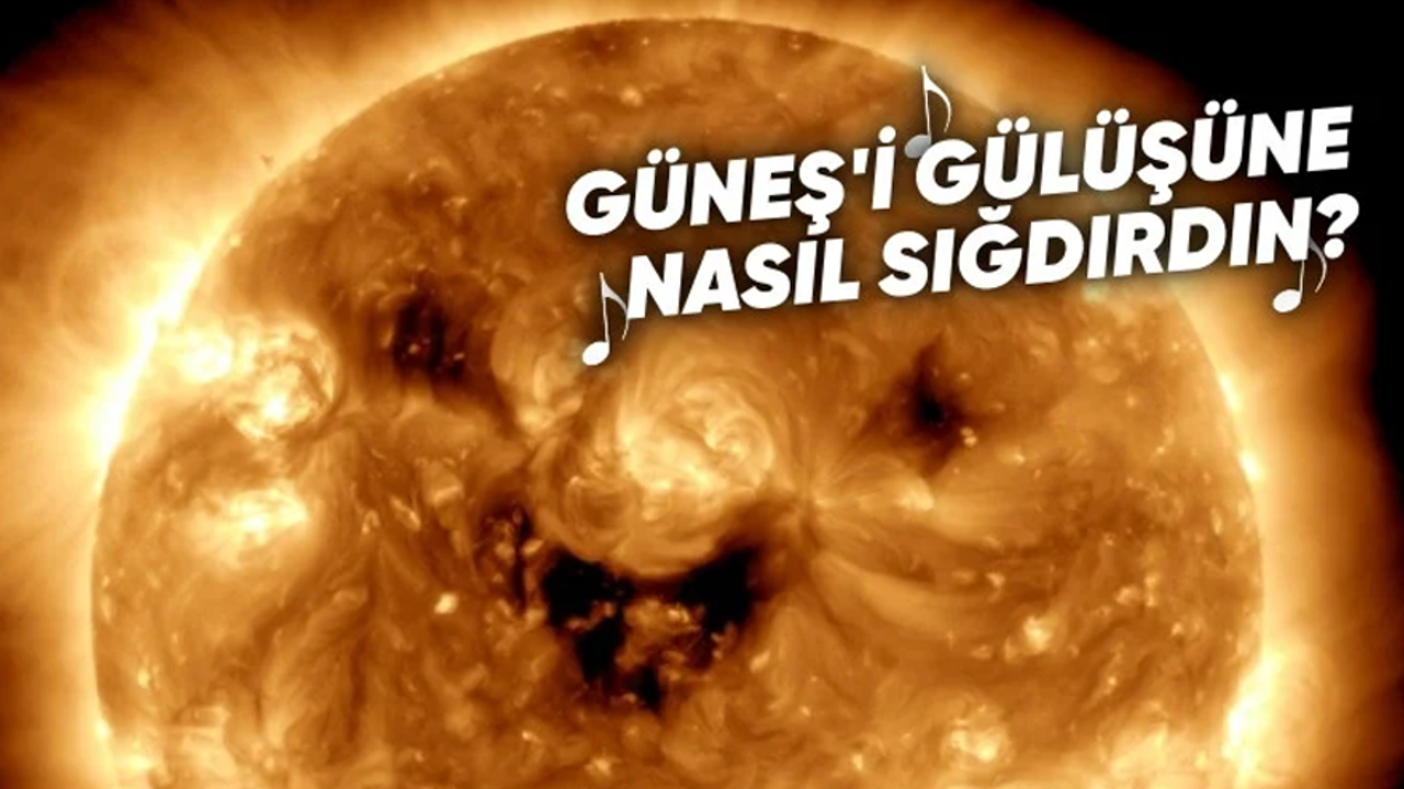 NASA, Güneşin "güldüğü" anın fotoğrafını paylaştı