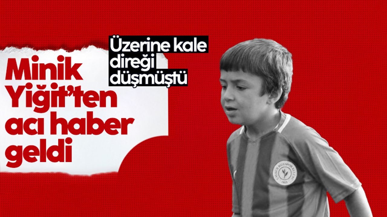 Çaykur Rizespor'un 7 yaşındaki altyapı oyuncusu yaşamını yitirdi