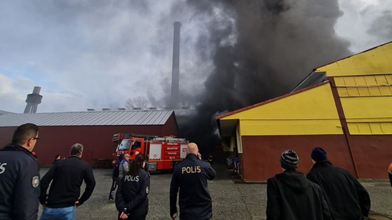 Artvin'de ÇAYKUR Fabrikası’nda Yangın