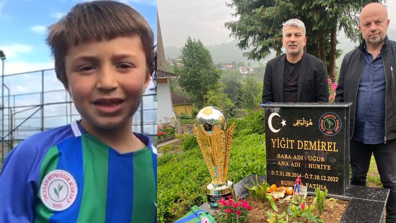 Rizespor’un Şampiyonluk Kupası Minik Demirel’in Kabrine Götürüldü