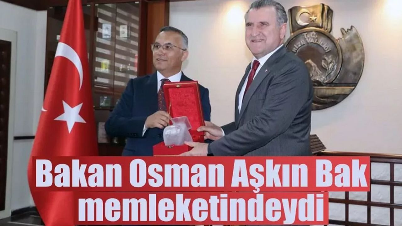 Bakan Osman Aşkın Bak memleketindeydi.