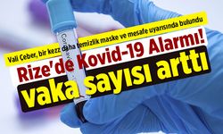 Rize'de Vaka Sayısında Hızlı Artış Var! Vali Çeber Kovid-19 Vaka Sayısını Açıkladı, Uyarıda Bulundu