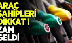 Araç sahipleri dikkat! Motorine zam geldi