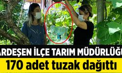 Ardeşen İlçe Tarım Müdürlüğü 170 adet Tuzak dağıttı.
