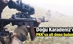 Doğu Karadeniz'de PKK'ya ait depo bulundu.