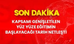 Kapsamı genişletilen yüz yüze eğitim 12 Ekim Pazartesi günü başlıyor