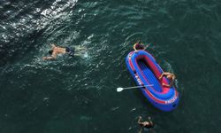 Karadeniz'de ekim ayında deniz keyfi