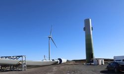 Ordu'da Akkuş rüzgar enerji santralinin yapımı devam ediyor