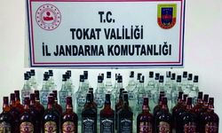 Tokat'ta 102 litre sahte içki ele geçirildi