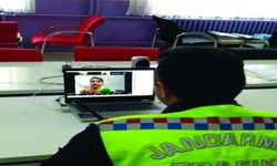 Tokat'ta jandarma ekipleri 836 öğrenciye uzaktan trafik eğitimi verdi