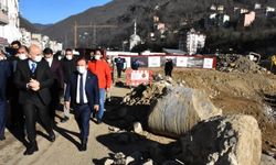 Ulaştırma ve Altyapı Bakanı Karaismailoğlu, Dereli'de incelemelerde bulundu