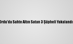 Ordu'da sahte altın satan 3 şüpheli yakalandı