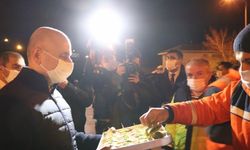 Ulaştırma ve Altyapı Bakanı Karaismailoğlu, yeni yıla Bolu'da kara yolu çalışanlarıyla girdi:
