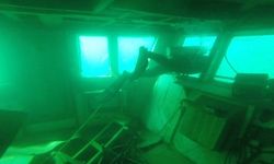Bartın'da batan yük gemisi su altı kamerasıyla görüntülendi