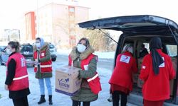 Türk Kızılay tarafından Kastamonu'da yabancı uyruklu öğrencilere gıda yardımı yapıldı