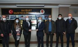 Bayburt Valisi Cüneyt Epcim'den Gazeteciler Cemiyetine ziyaret