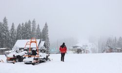 Ilgaz Dağı'nda kar yağışı etkili oluyor