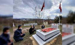Kaymakam Eser, şehit Göksu'nun kabrini ziyaret etti