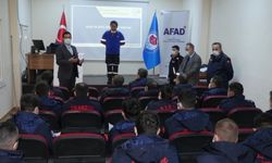 Trabzon Büyükşehir Belediyesi itfaiye personeli bünyesinde kurulan arama kurtarma ekibine özel eğitim
