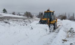 Amasya'da kar nedeniyle yolu kapanan köydeki diyaliz hastası kurtarıldı