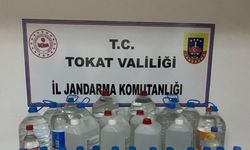 Tokat'ta 110 litre sahte içki ele geçirildi