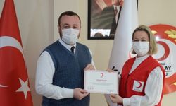 Türk Kızılay Ordu Şubesi'nden bazı basın kuruluşlarına teşekkür belgesi