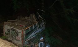 GÜNCELLEME - Düzce'de arı kovanı yüklü kamyon uçuruma devrildi: 1 ölü, 2 yaralı