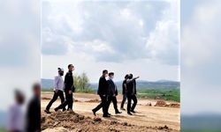 Kaymakam Saygılı'dan Kavak OSB'de inşaatı süren fabrikaya ziyaret