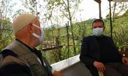 Ordu'da 77 yaşına giren Enver Bardak'a sürpriz doğum günü