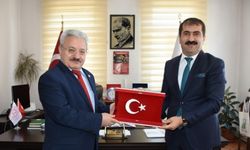 AÇÜ Rektörü Bilgin'den  Milli Eğitim Müdürü Acar'a  ziyaret