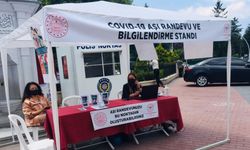 Bolu'da Kovid-19 aşı randevu ve bilgilendirme standı açıldı