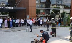 Karabük'te hastanede yangın tatbikatı yapıldı